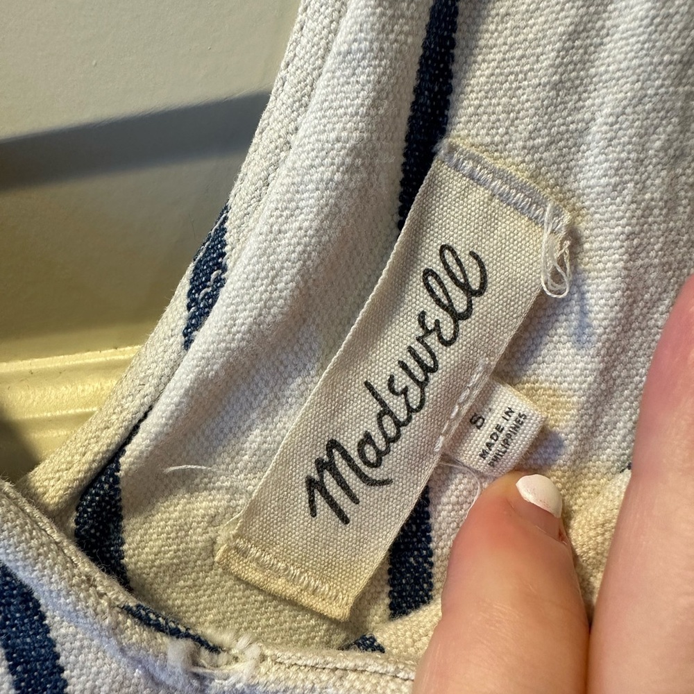 Madewell Striped Pull on Jumpsuit in Marta Stripe - Picture 9 of 12